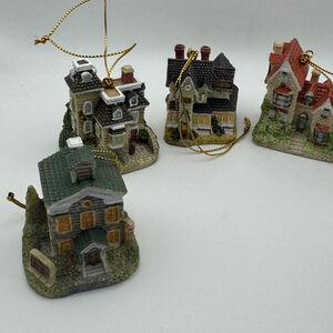 Liberty Falls Christmas Tree Ornament Set Miniature Buildings